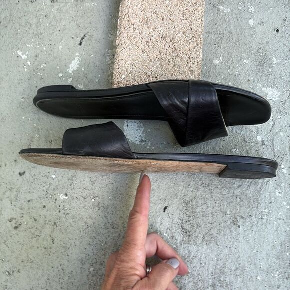 Theory Flat leather sandals - Picture 3 of 8